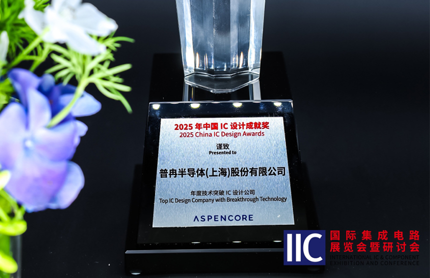 普冉半导体斩获IIC 2025年度技术突破奖！用"芯"定义未...